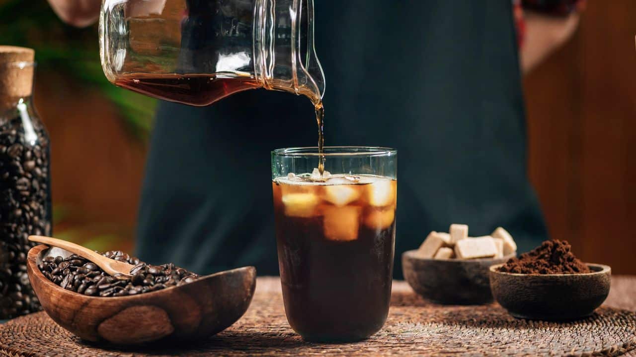 Cold brew and iced coffee side by side showing the difference