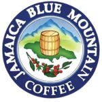 Rare Jamaican Blue Mountain coffee beans in a wooden barrel