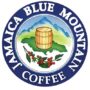 Rare Jamaican Blue Mountain coffee beans in a wooden barrel