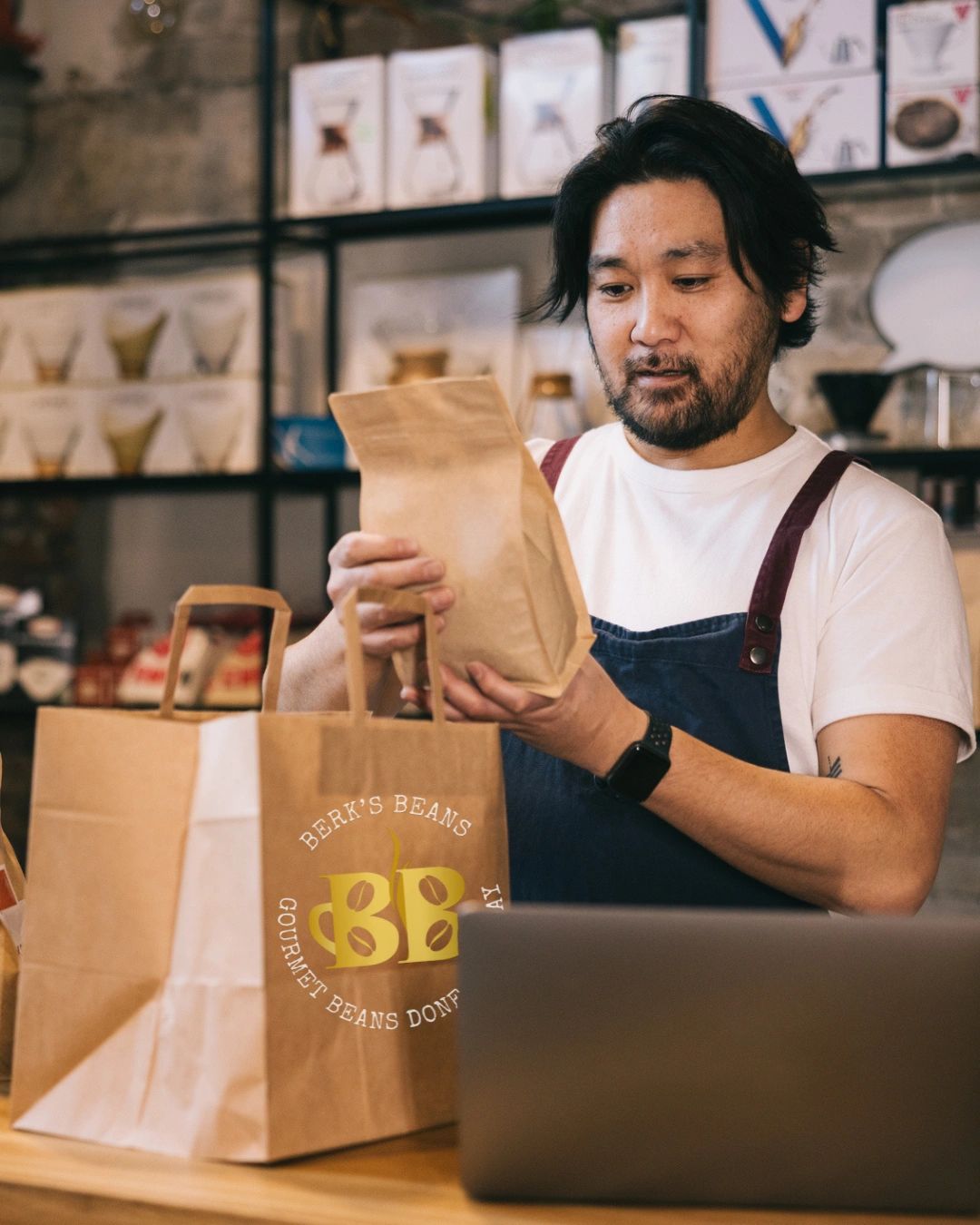 Fresh-roasted coffee delivered through a Berk's Beans subscription