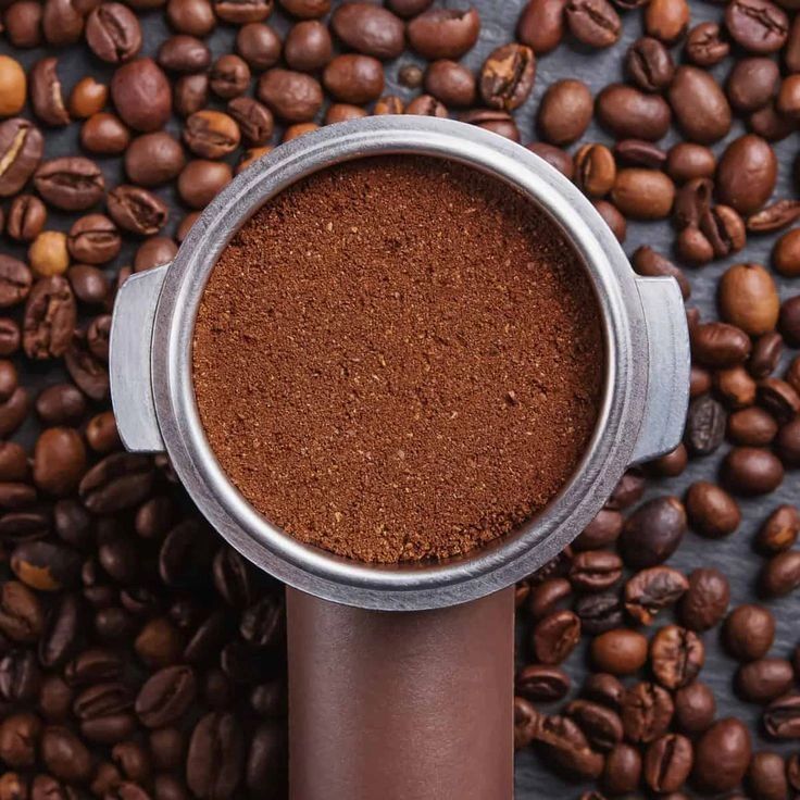 Grinding coffee beans without a grinder using a mortar and pestle